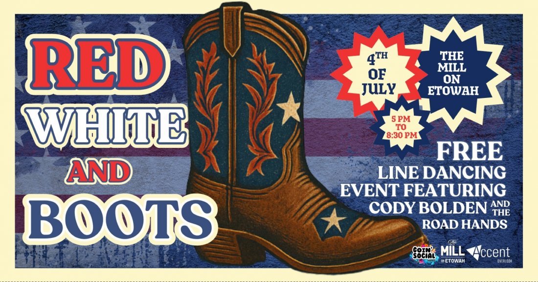 Red White and Boots at The Mill on Etowah