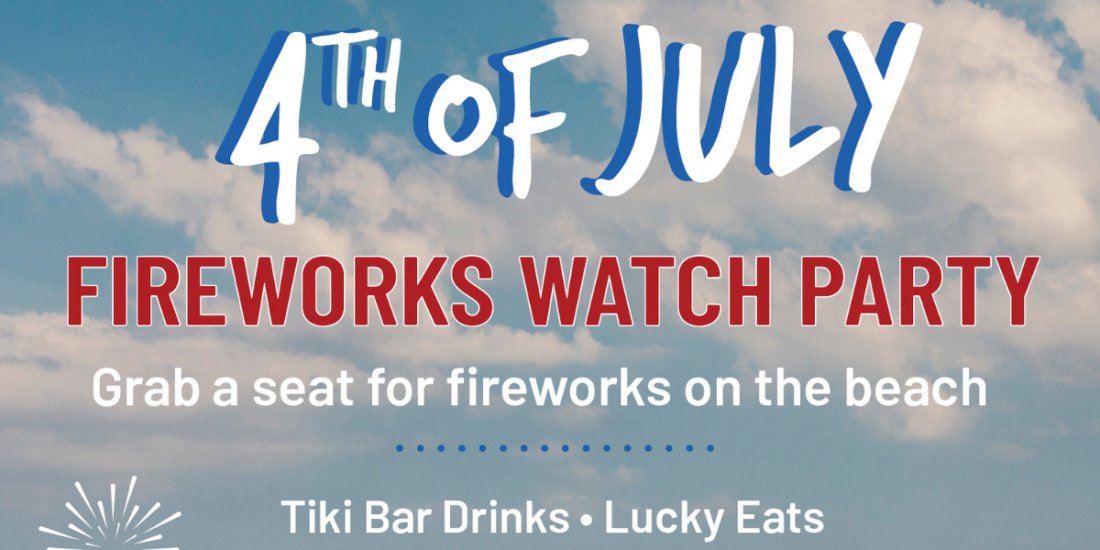 4th of July Fireworks Beach Party